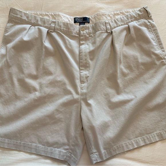 Vintage Polo by Ralph Lauren Pleated Chino Shorts Men’s Size 52 - Picture 1 of 8